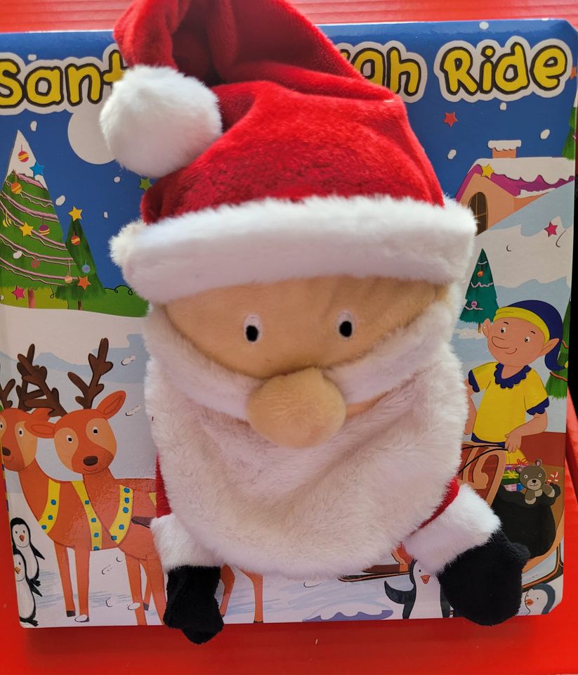 Hardback Santa Puppet Story book
