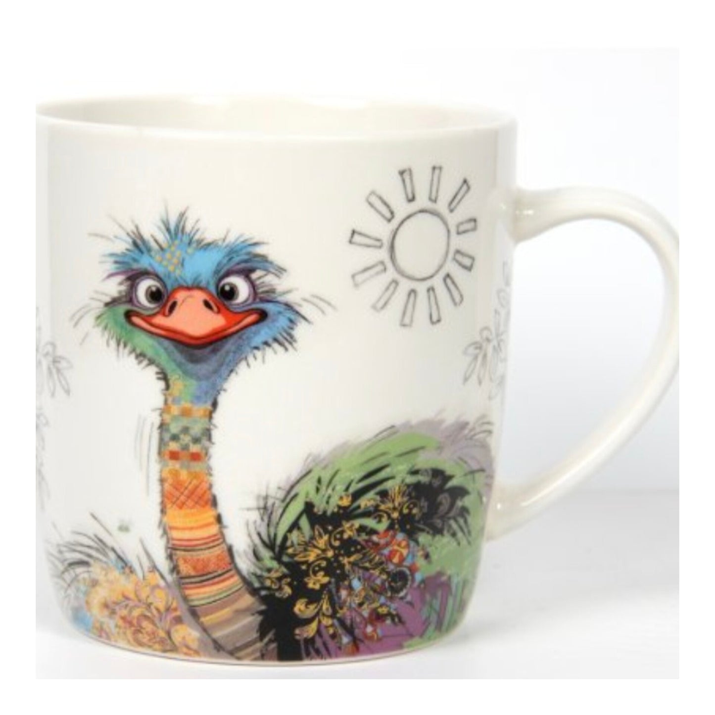Bug Art Oscar Ostrich Mug, 10cm