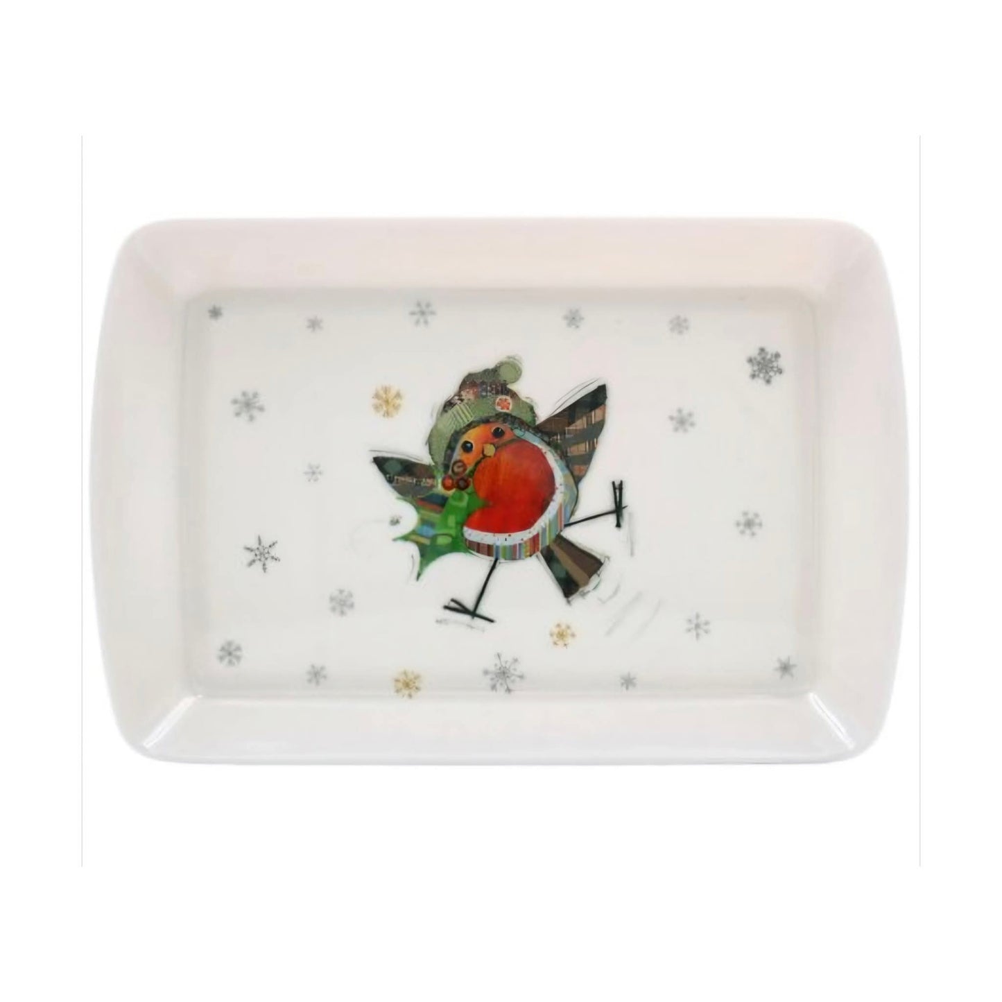 Bug Art Robin Holly Tray