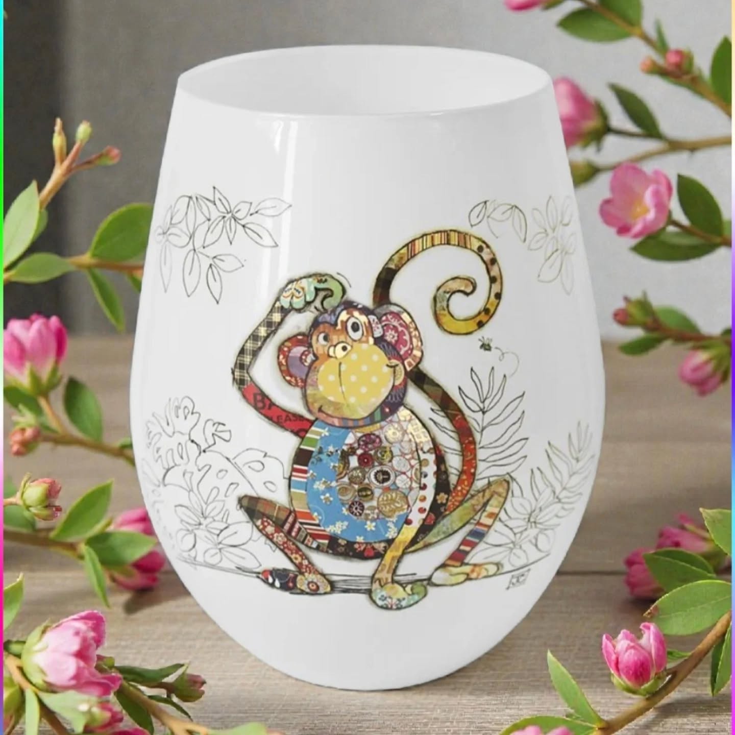 Monty the Monkey glass