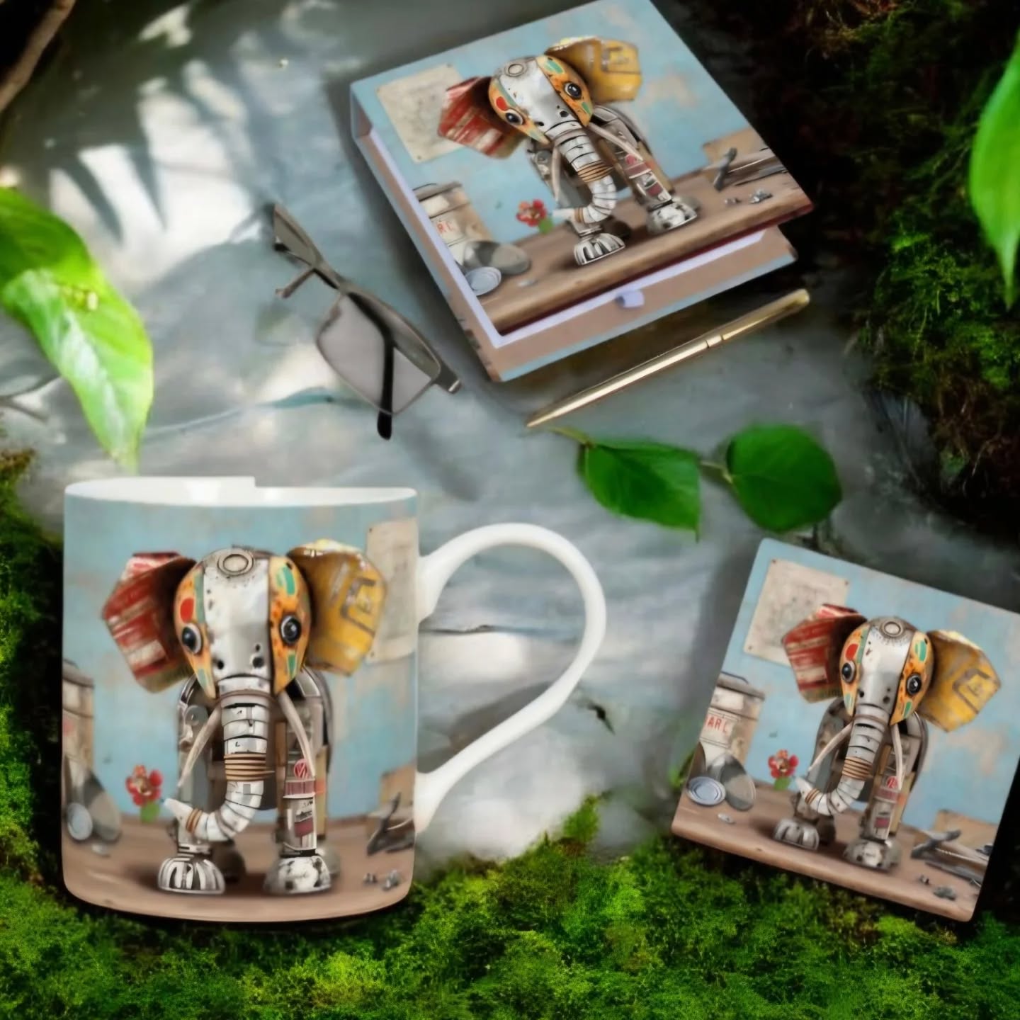 Bug Art Scraps Elephant gift set