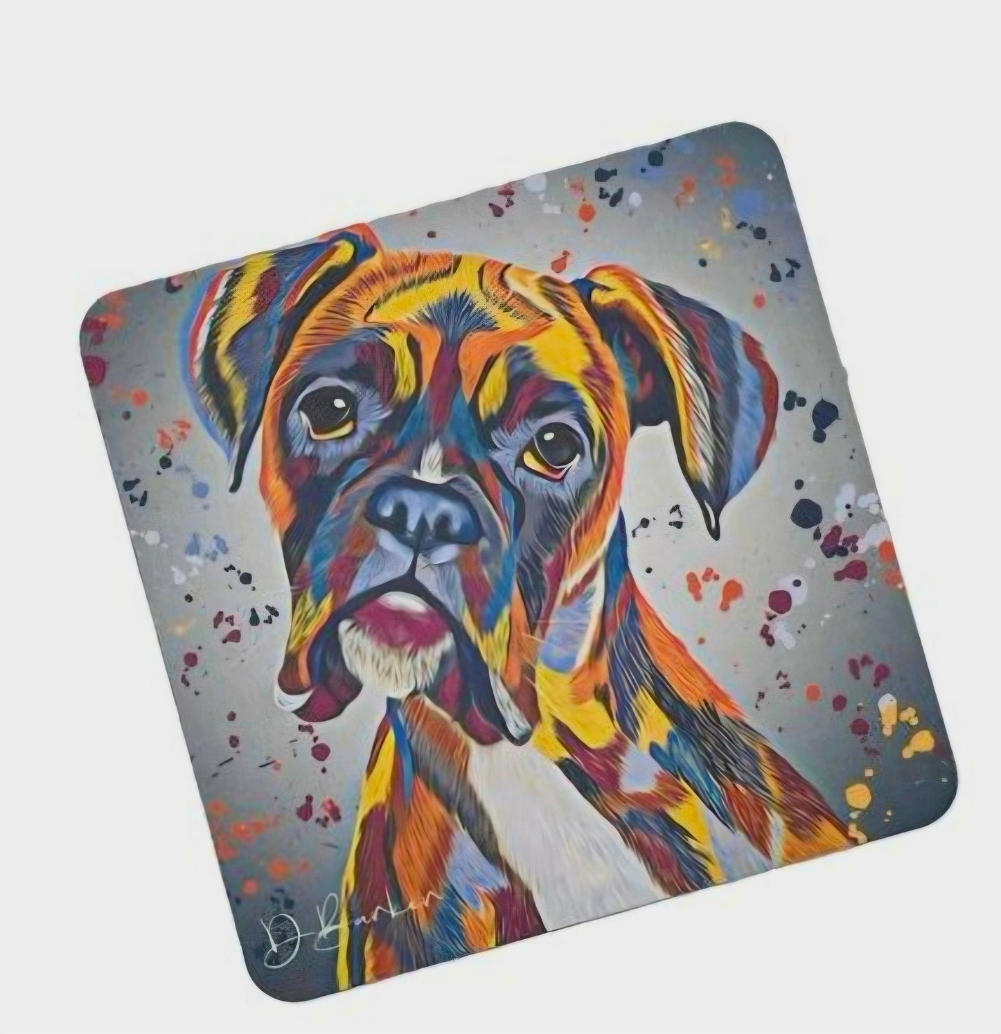 Boxer dog coaster