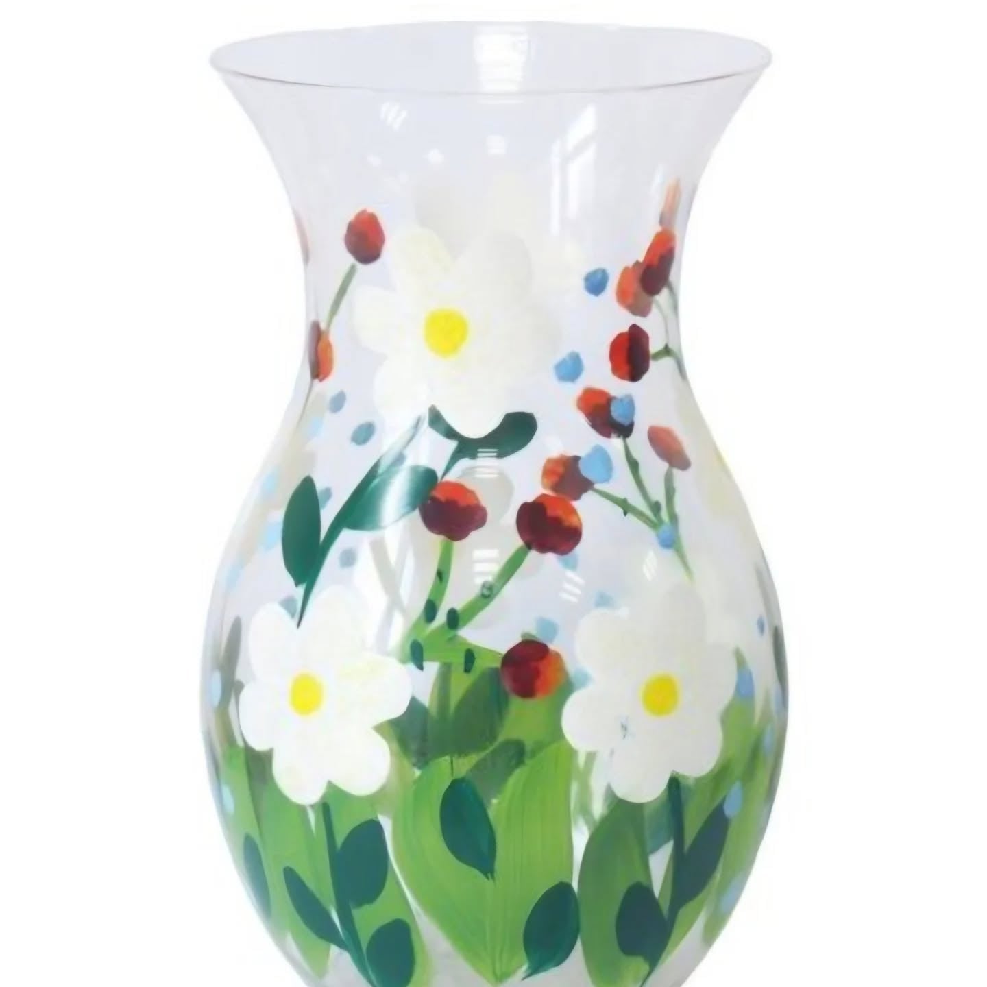 Glass daisy Vase