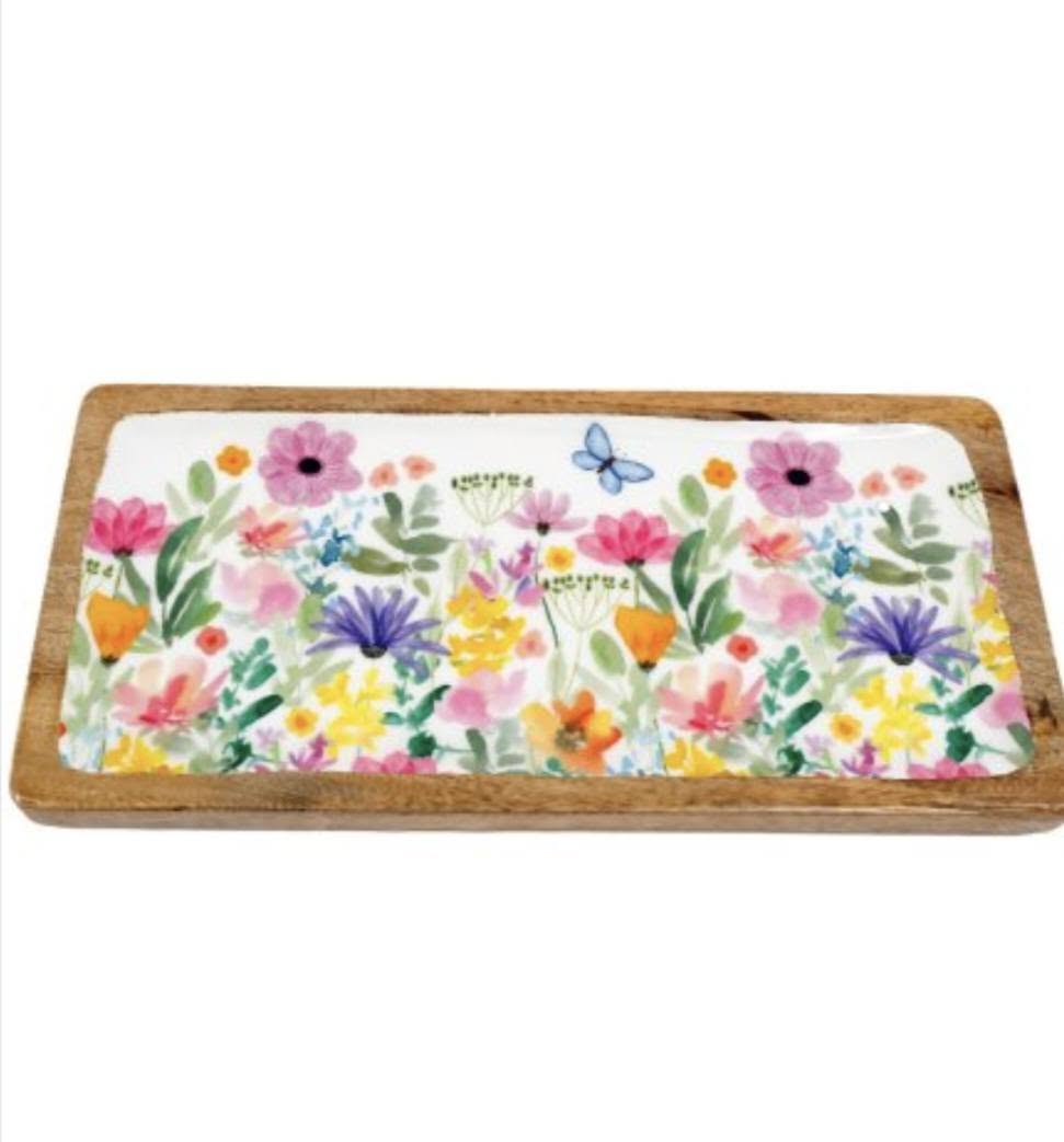Springtime Enamel Tray, 40cm