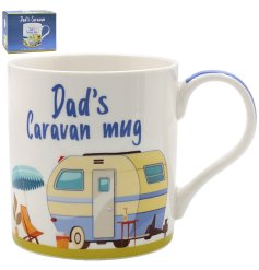 Dad's Caravan Mug, 13cm