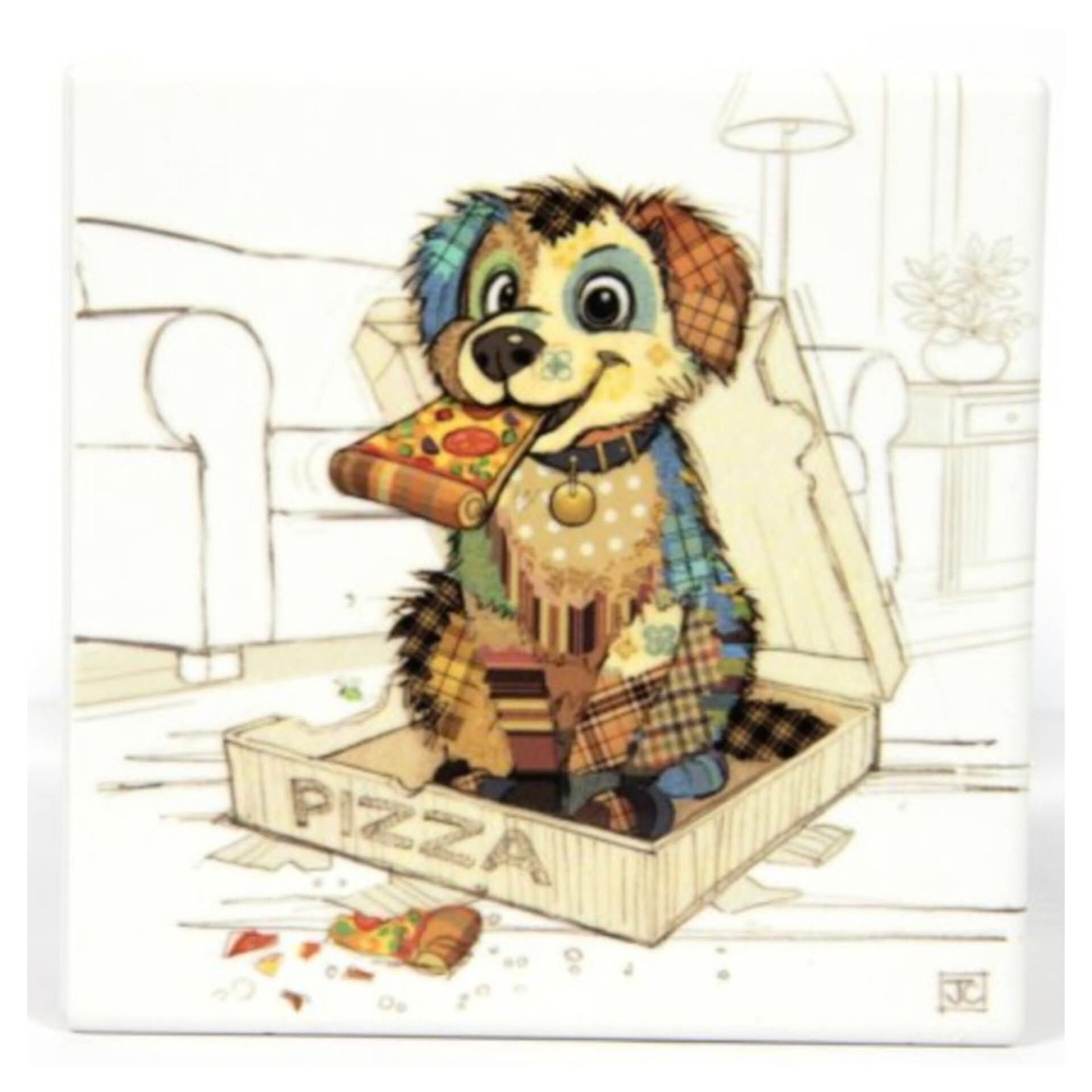 Pedro the Puppy Bug Art Coaster