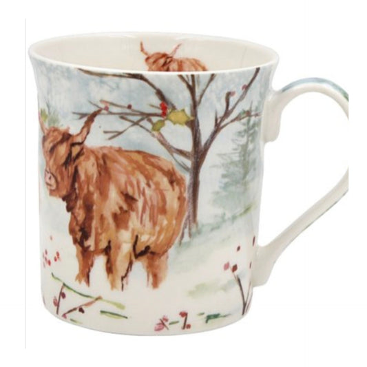 Highland Cow Mug, 13cm