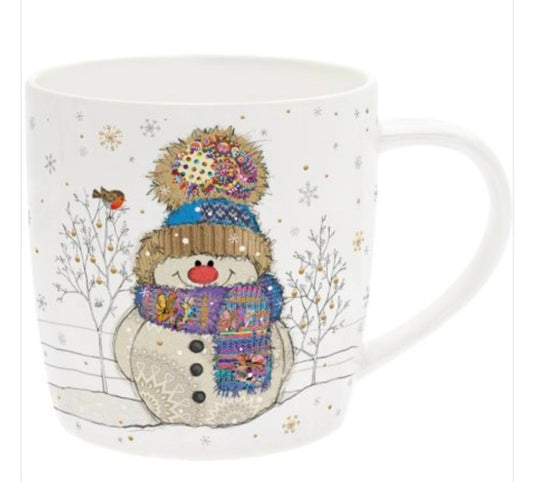 Bug Art Snowman Mug