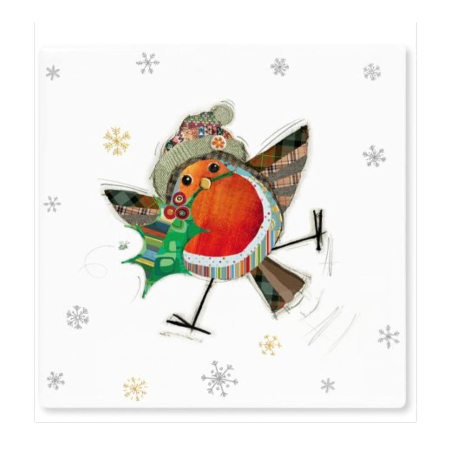 Bug Art Robin Coaster