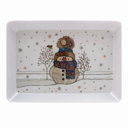 Bug Art Snowman Tray, Small
