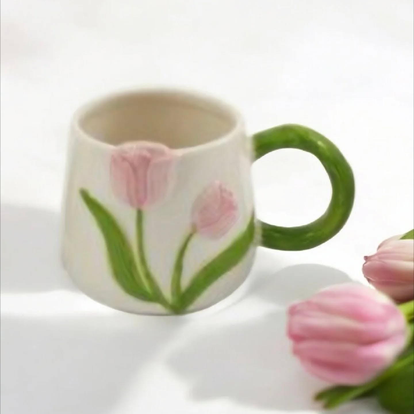 Spring Flower Mugs Trio