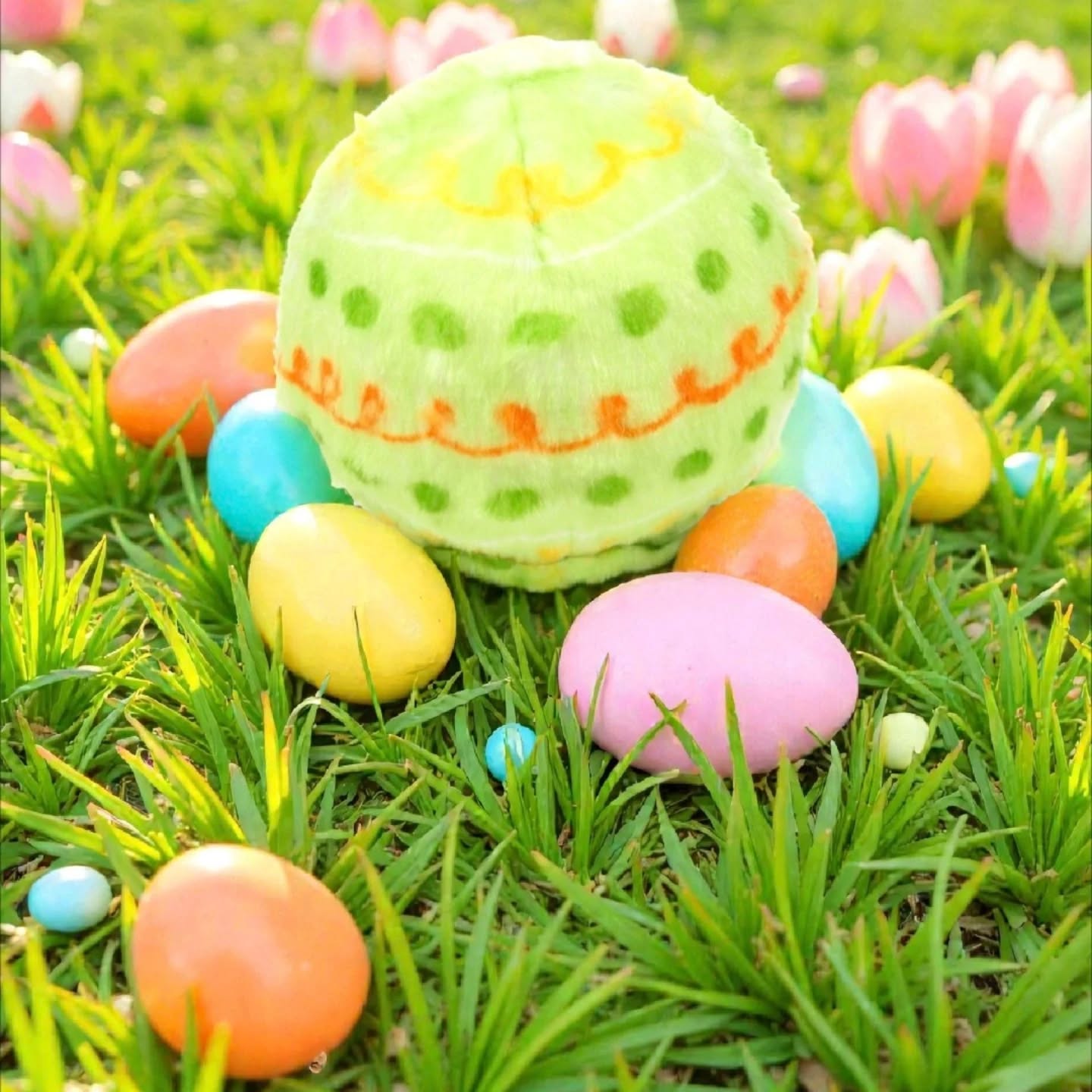 Springtime High Bounce Plush Bouncy Ball