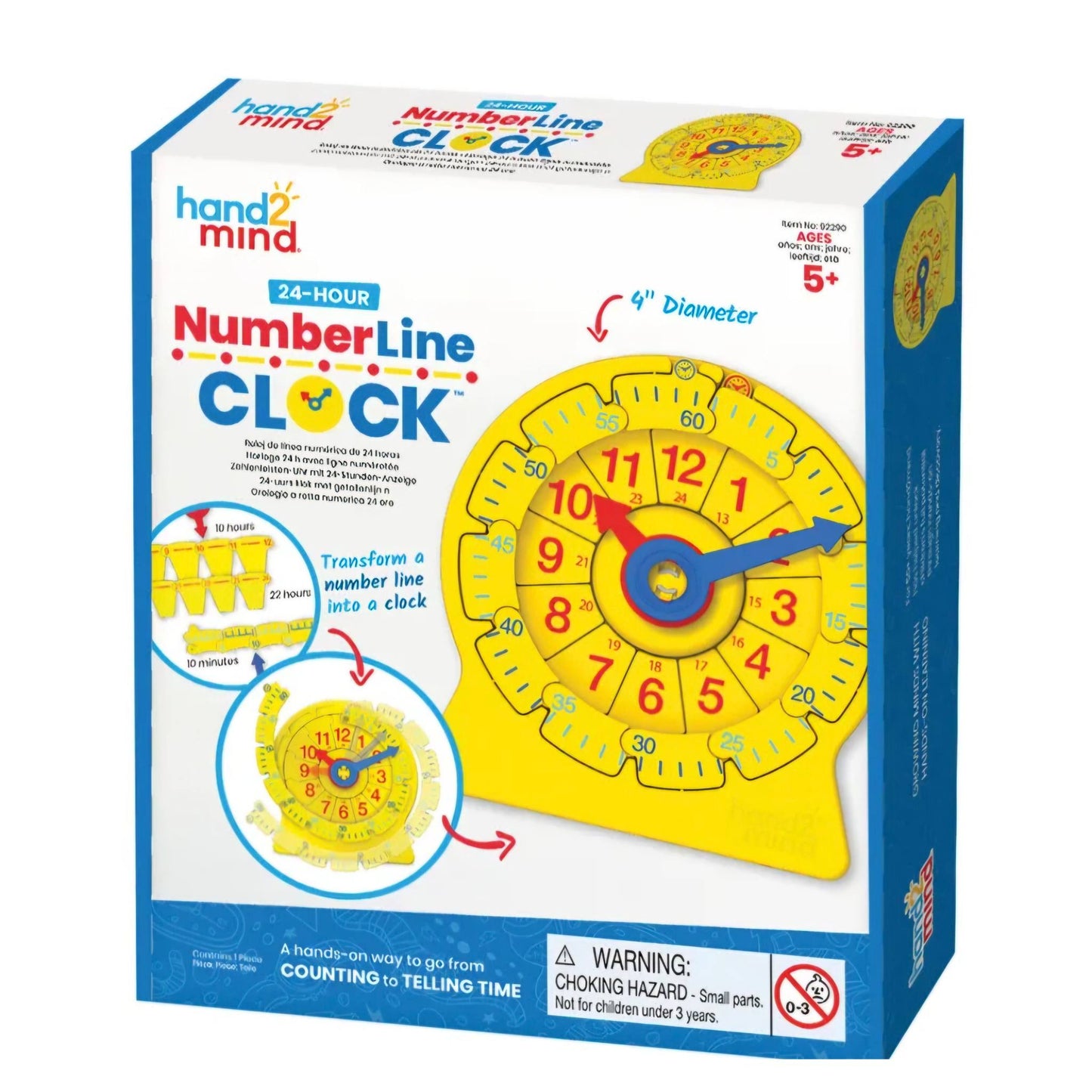 Learning Resources 24-Hour Number Line Clock