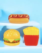 Large fast food sensory toys