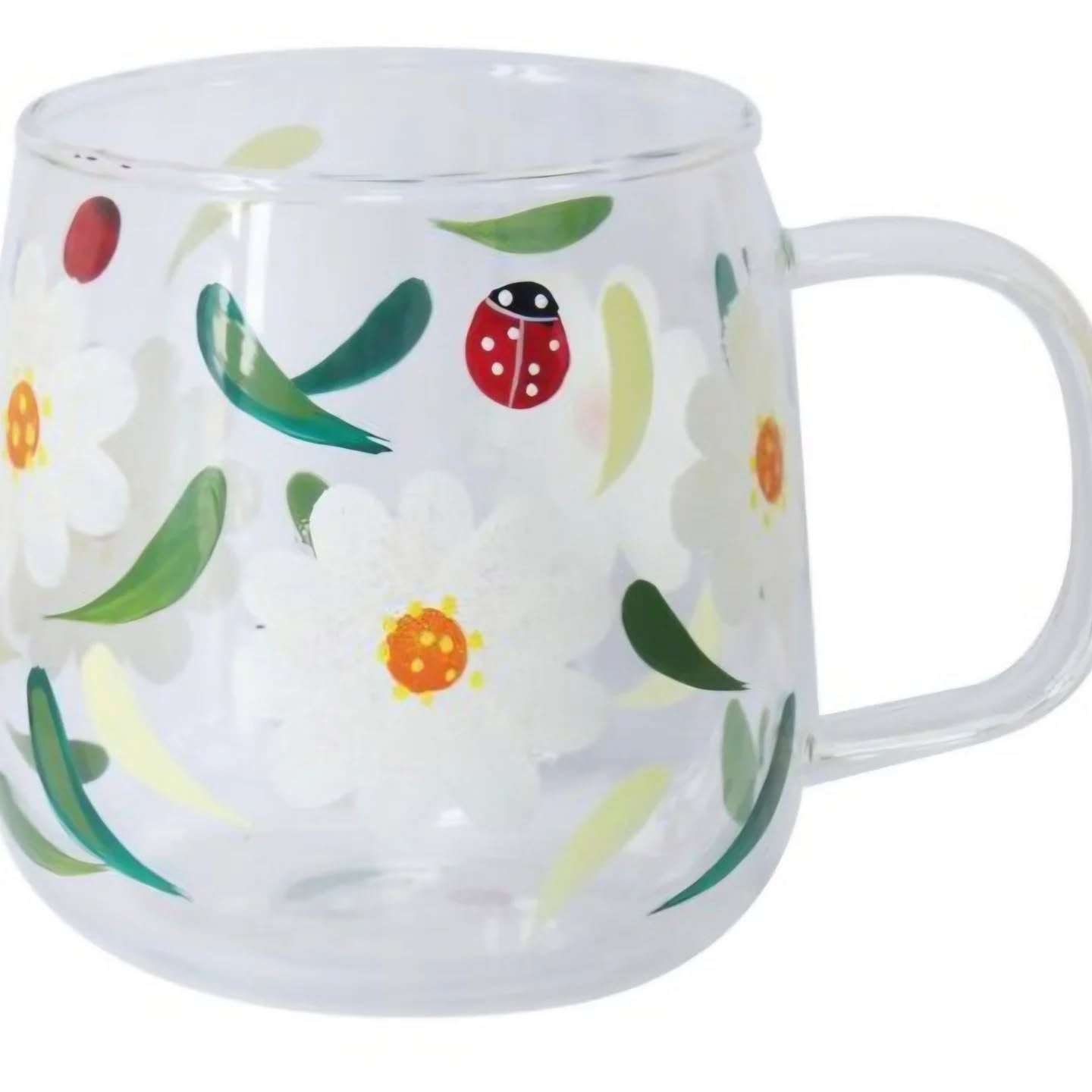 Blueberries Glass Cup,