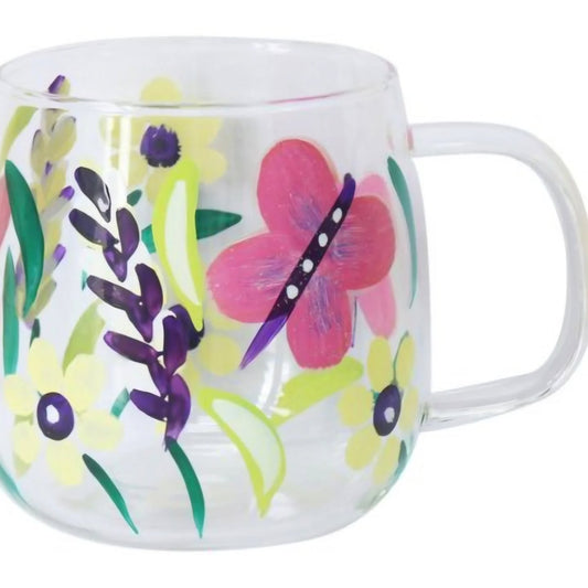 Butterflies Glass Cup