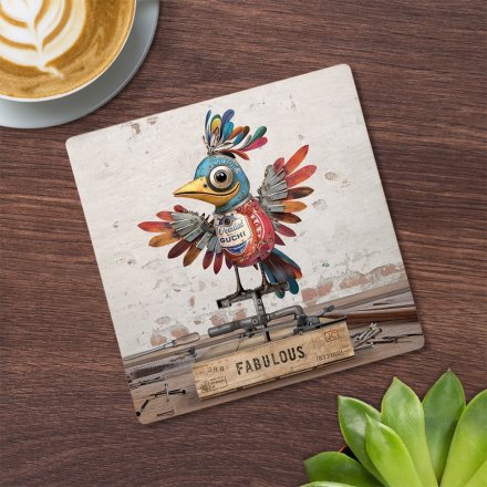Scrap bird coaster