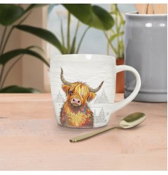 Cameron Highland Cow Mug, 10cm