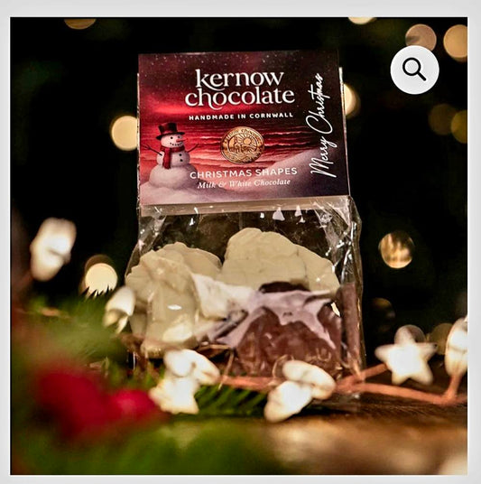 Christmas Shapes 100g Bag - Milk & White Chocolate