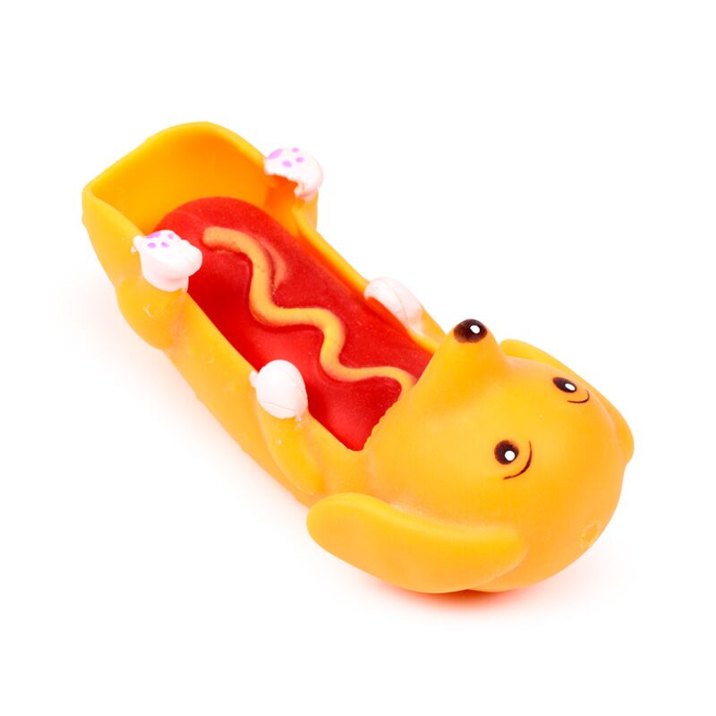 Stretchy hot dog fidget toy